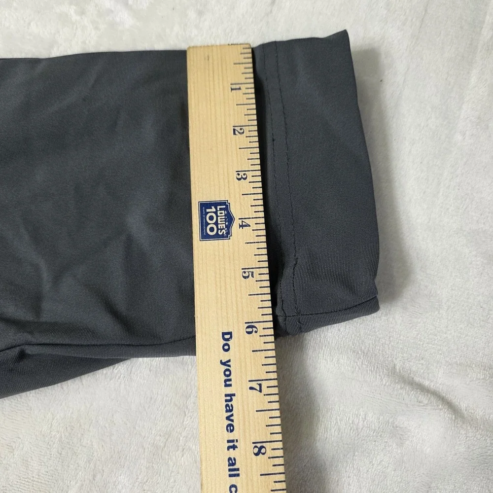 Van Heusen Mens 34x32 Performance‎ SLIM FIT Stretch Gray Pants Zipper Pockets